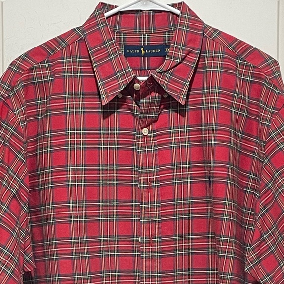 Ralph Lauren Other - Classic Ralph Lauren Mens XXL Plaid Red Green Business Casual Button Down Preppy
